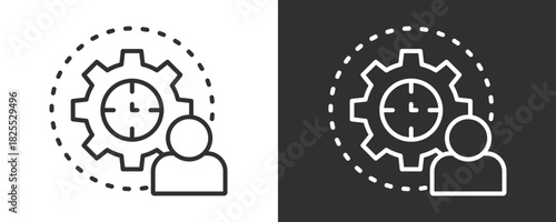 Time Icon Set Vector Collection Isolated In Black And White