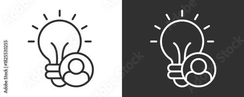 User Icon Set Vector Collection Isolated In Black And White