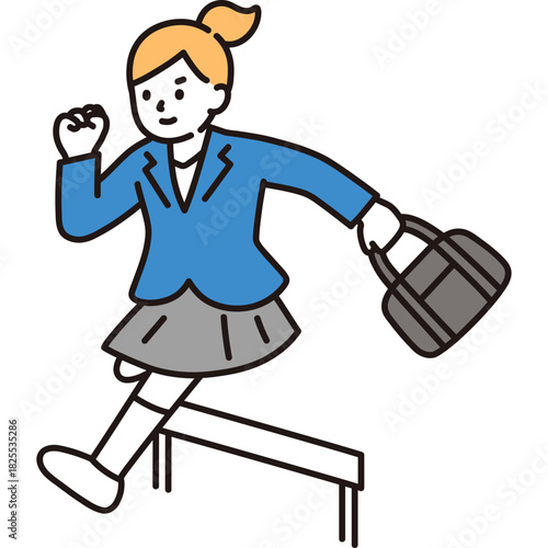 Female Student Overcoming