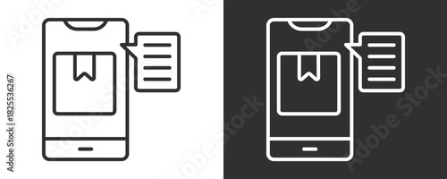 Chat Icon Set Vector Collection Isolated In Black And White
