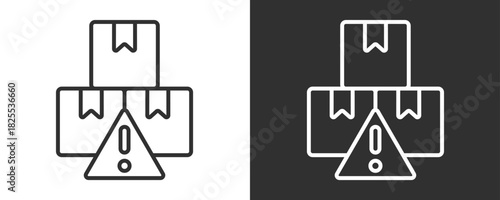 Risk Icon Set Vector Collection Isolated In Black And White