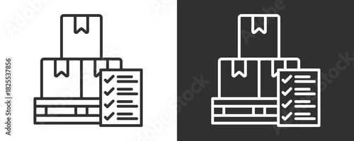 Checklist Icon Set Vector Collection Isolated In Black And White