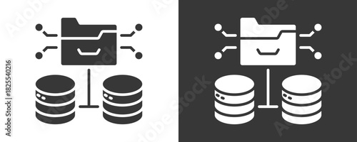Data Icon Set Multiple Style Collection