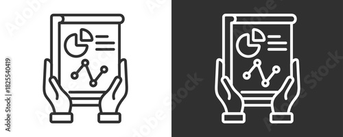 Report Icon Set Vector Collection Isolated In Black And White
