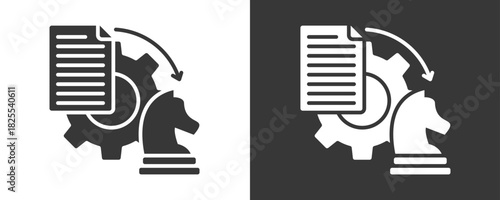 Data Strategy Icon Set Multiple Style Collection