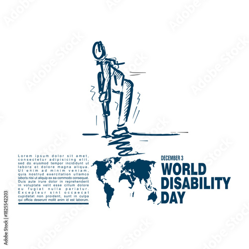 Poster and banner of World disability day