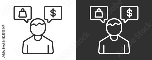 Customer Behavior Icon Set Vector Collection Isolated In Black And White