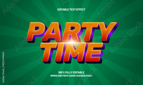 party time happy 2026 new year editable text effect