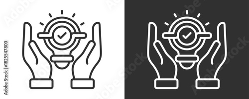 Innovation Icon Set Vector Collection Isolated In Black And White