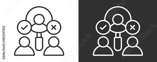 Selection Icon Set Vector Collection Isolated In Black And White