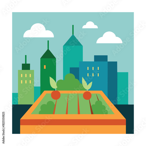 Urban Rooftop Vegetable Gardening Lifestyle