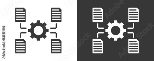 Data Integration Icon Set Multiple Style Collection