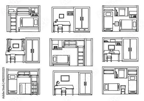 Compact Living Space Designs Small Room Furniture Arrangement Ideas furniture icons interior design layout architecture
