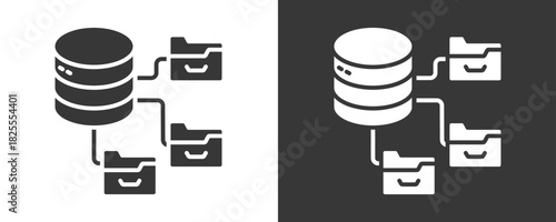 Data Architecture Icon Set Multiple Style Collection