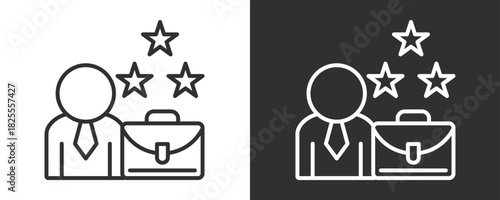 Professionalism Icon Set Vector Collection Isolated In Black And White