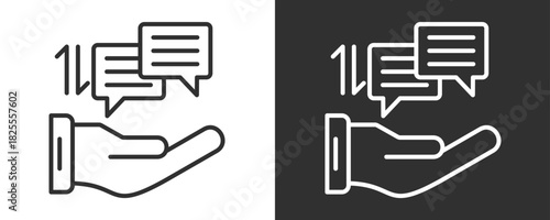 Feedback Icon Set Vector Collection Isolated In Black And White