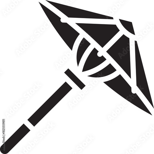 Japan Umbrella Glyph Icon Vector Illustration