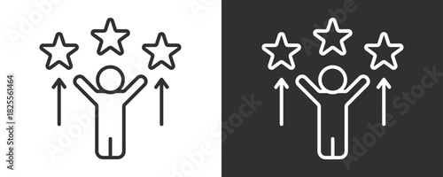 Motivation Icon Set Vector Collection Isolated In Black And White