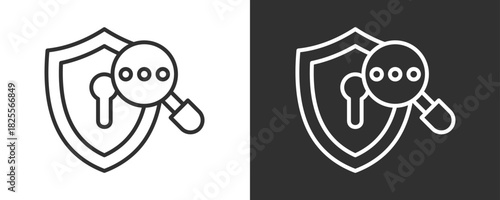 Analysis Icon Set Vector Collection Isolated In Black And White