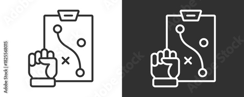 Strategy Icon Set Vector Collection Isolated In Black And White