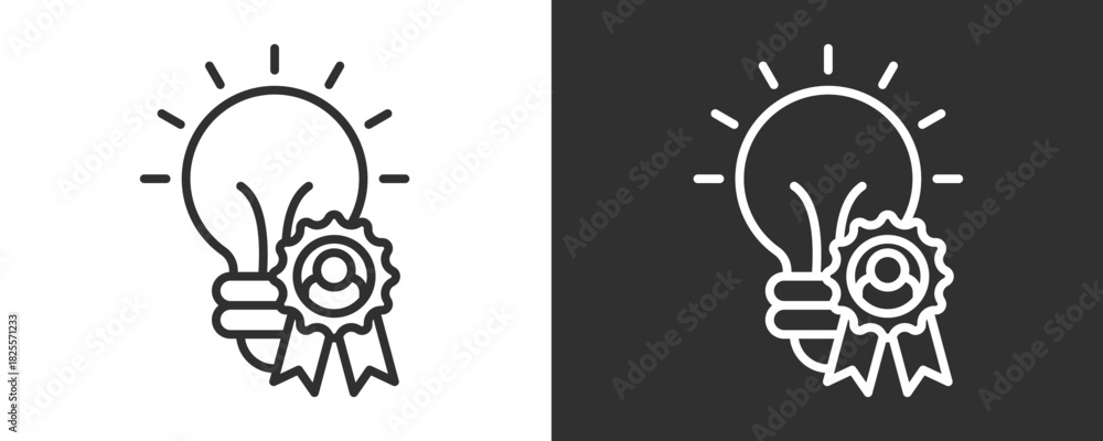 Fototapeta premium Branding Icon Set Vector Collection Isolated In Black And White