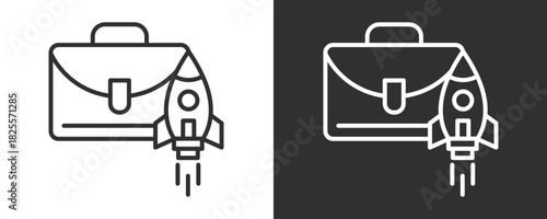 Prospect Icon Set Vector Collection Isolated In Black And White