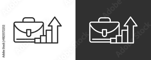 Career Icon Set Vector Collection Isolated In Black And White