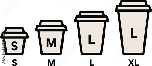 Coffee Cup Sizes Small, Medium, Large and Extra Large Drink Options Explained Visually