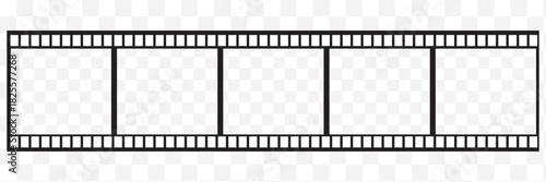 Film Strip icon in fill style. Movie roll. Filmstrip photographer equipment. Black photogram vector design can be used for mobile app and web design. Best Design. Vector illustration. 