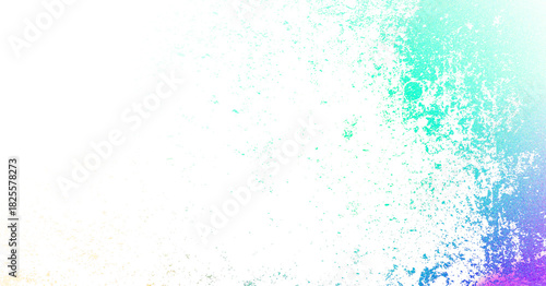 Ethereal blend of turquoise purple and white hues like dawn breaking after a stormy night with
