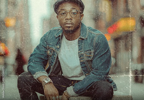 Vintage Retro Film Grain Photo Effect