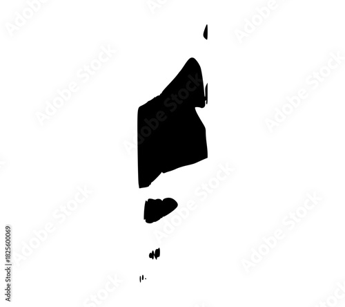 black and white ink splashes