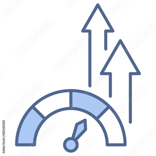 Efficiency Blue Icon