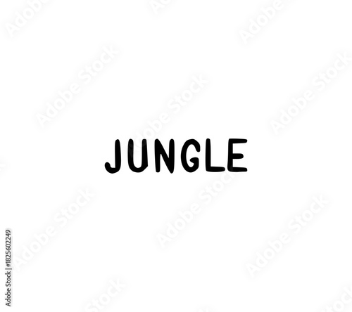 jungle text design