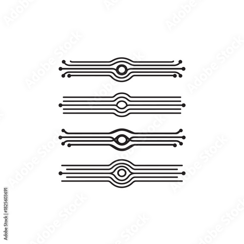 AmpDrive line art advanced sustainable transportation design element