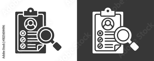 Assessment Icon Set Vector Collection Isolated In Black And White