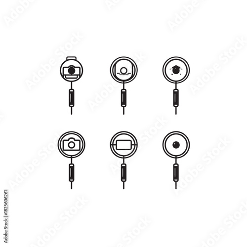 Badge Reel line art modern functional accessory essential