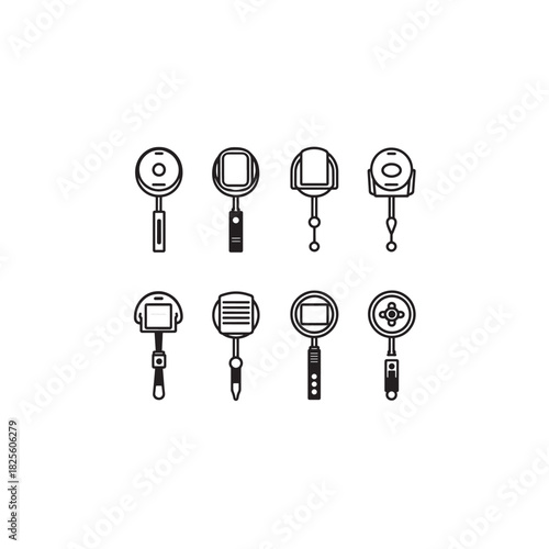 Badge Reel line art modern functional accessory essential