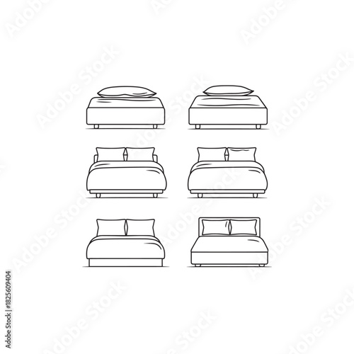 Bed Linens line art luxurious breathable easy maintain