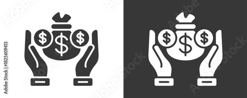 Wages Icon Set Vector Collection Isolated In Black And White