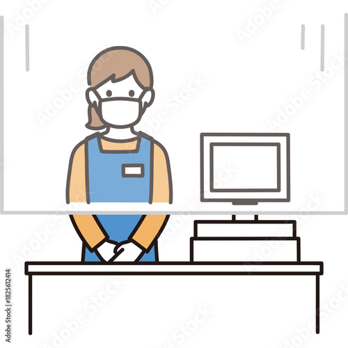 A Female Clerk Who Hits The Cash