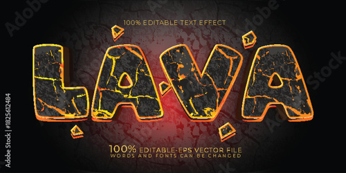 lava volcano text