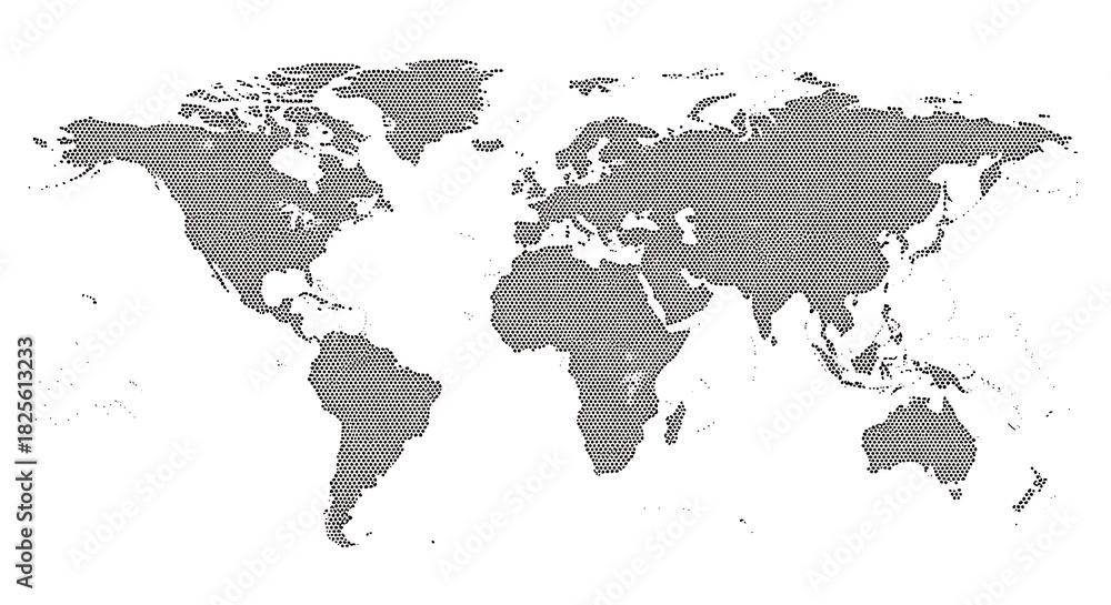 Obraz premium World Map Dotted Pattern photo background