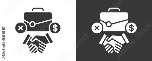 Severance Icon Set Vector Collection Isolated In Black And White