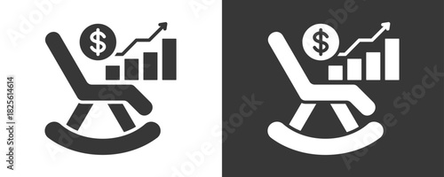 Retirement Icon Set Vector Collection Isolated In Black And White