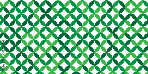 Abstract trendy meatball circle overlapping vector colorful repeat scales fabric textile clothing wallpaper texture design.	