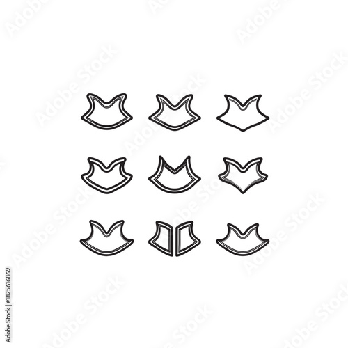 Cervical Collar line art orthopedic care concept