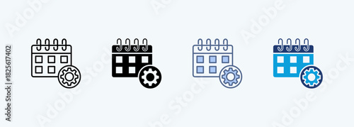 Schedule multiple style icon collection