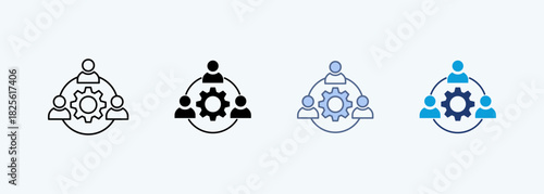 Segmentation multiple style icon collection