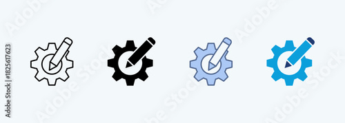 Design Management multiple style icon collection